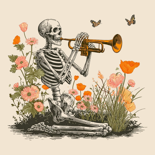 In The Garden Tee Design Natural