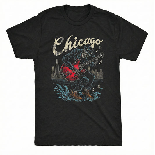 Lake Michigan Tee | Comfort Colors® 1717 Black