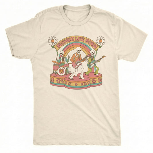 Live Music Tee | Comfort Colors® 1717 Natural