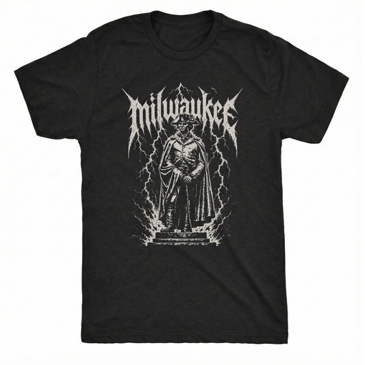 Mil Statue Tee Black Mockup