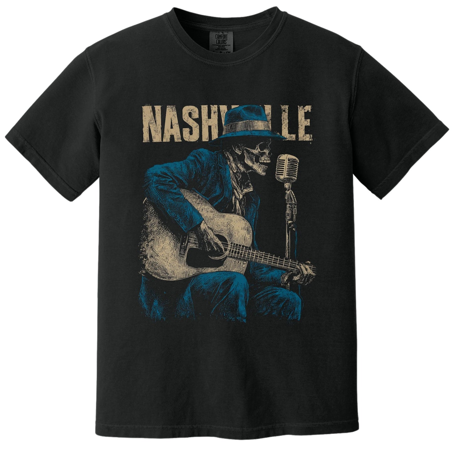 Nashville Blues Tee | Comfort Colors® 1717 Black