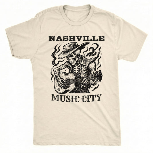 Nashville Music City T-Shirt | Class Tee Natural