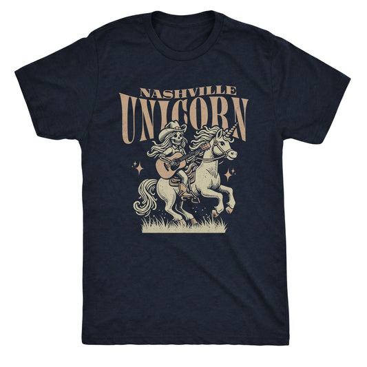 Nashville Unicorn Navy Mockup