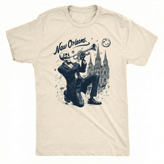 New Orleans Trumpeter Tee | Classic Tee Natural