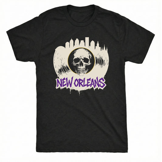 New Orleans Vinyl Tee | Classic Tee Black