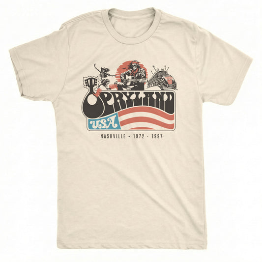 Opryland USA Tee Natural Mockup
