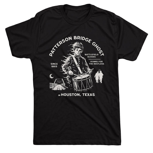 Patterson Ghost Tee Black Mockup
