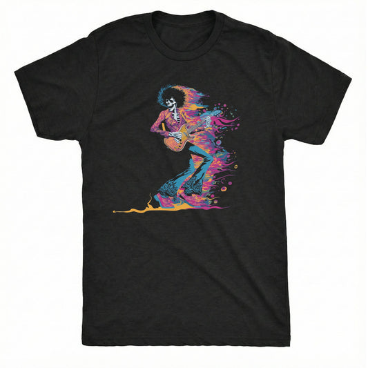 Psychedelic Guitarist T-Shirt | Comfort Colors® 1717 Black