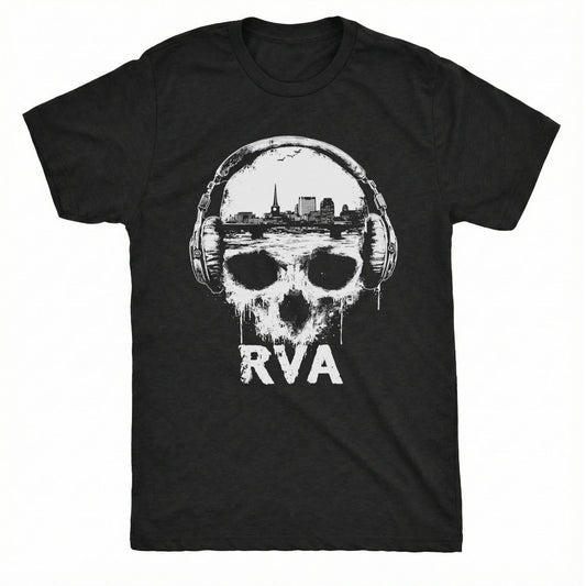 RVA Skull T-Shirt | Classic Tee Black