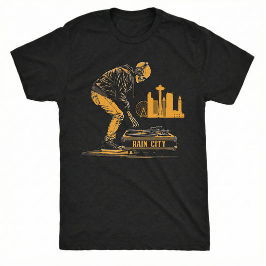 Rain City DJ Tee | Classic Tee Black