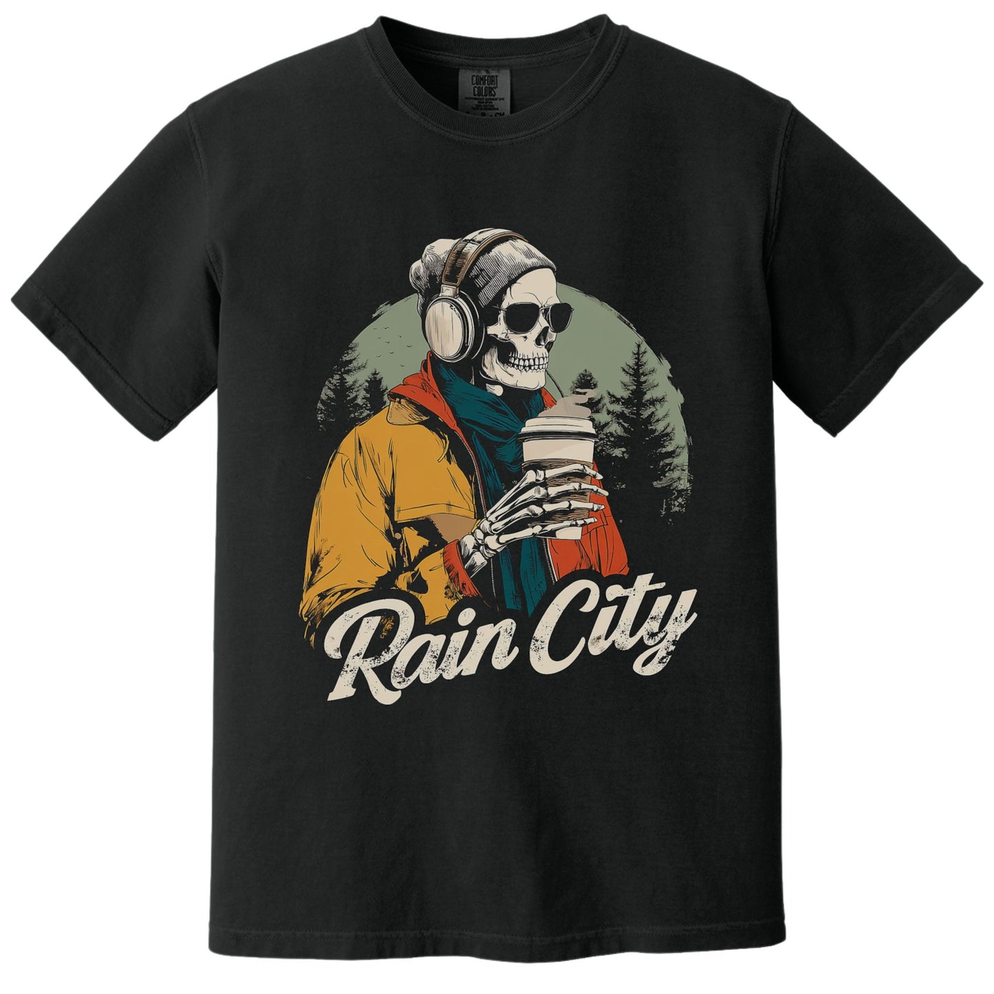 Rain City Tee | Comfort Colors® 1717 Black