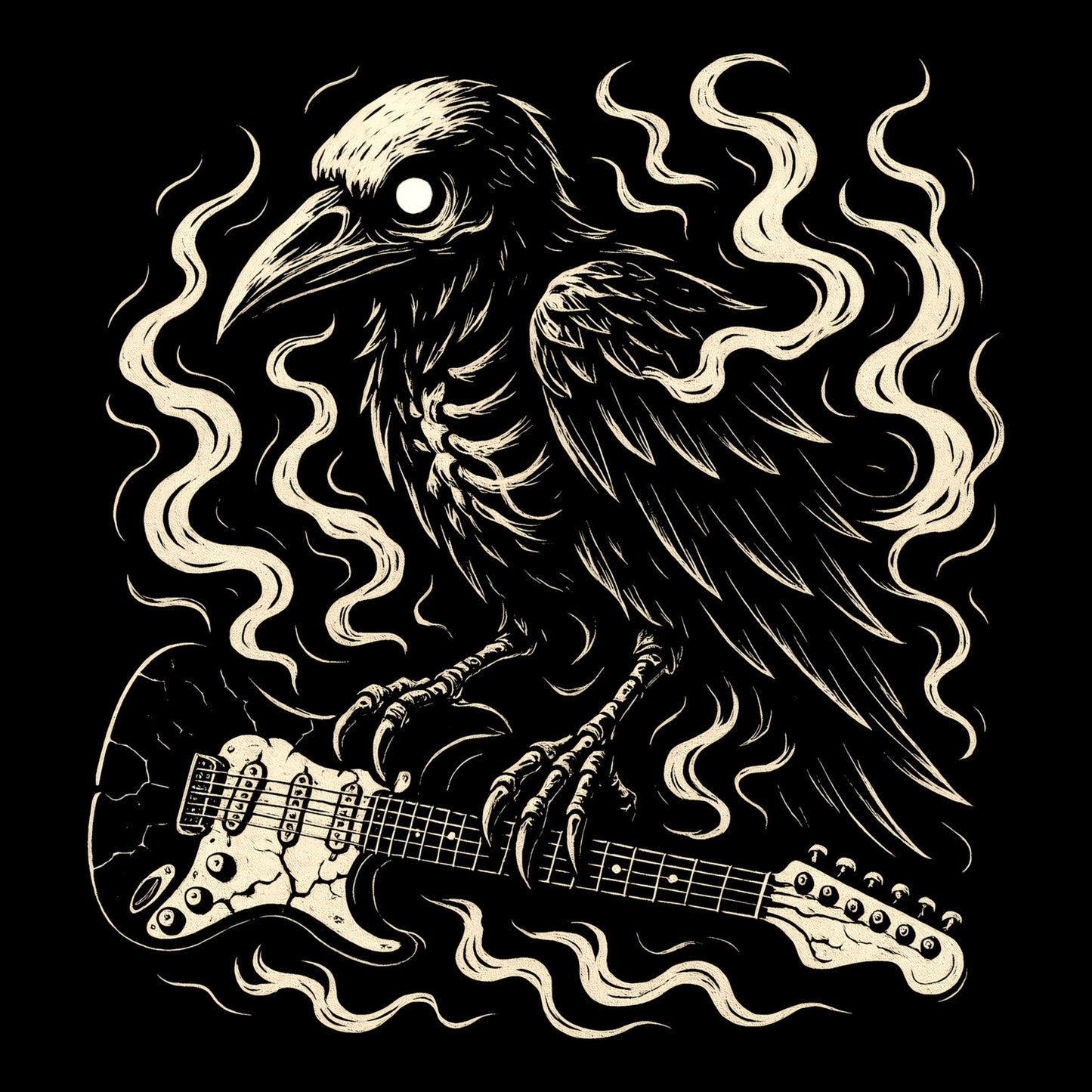 Raven Axe T-Shirt Design