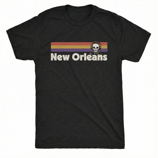 Retro Nola Tee | Classic Tee Black