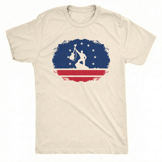 Richmond Flag Tee Natural Mockup