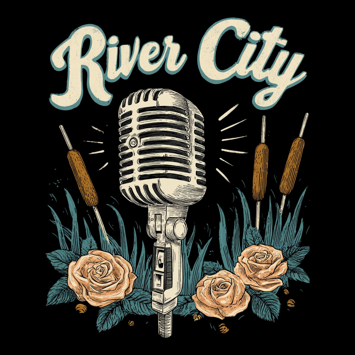River City Mic T-Shirt Design
