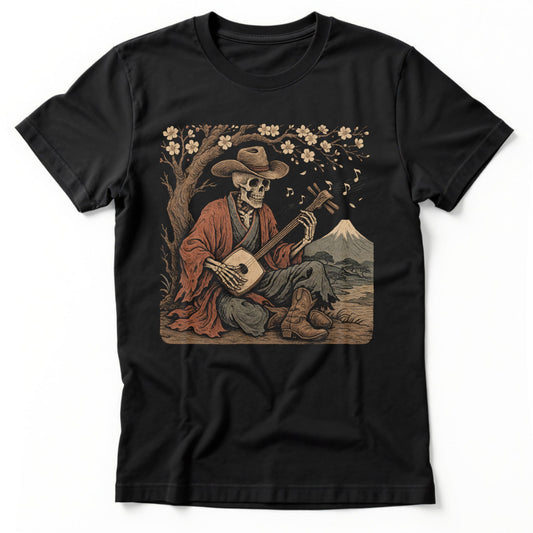 Sakura Hollow T-shirt | Comfort Colors® 1717 Black