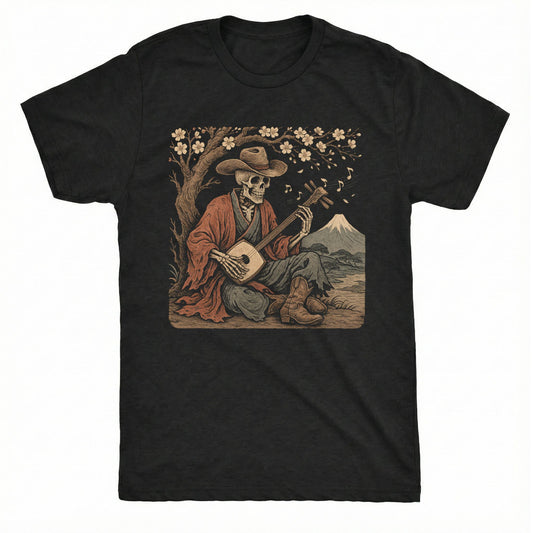 Sakura Hollow T-shirt | Comfort Colors® 1717 Black