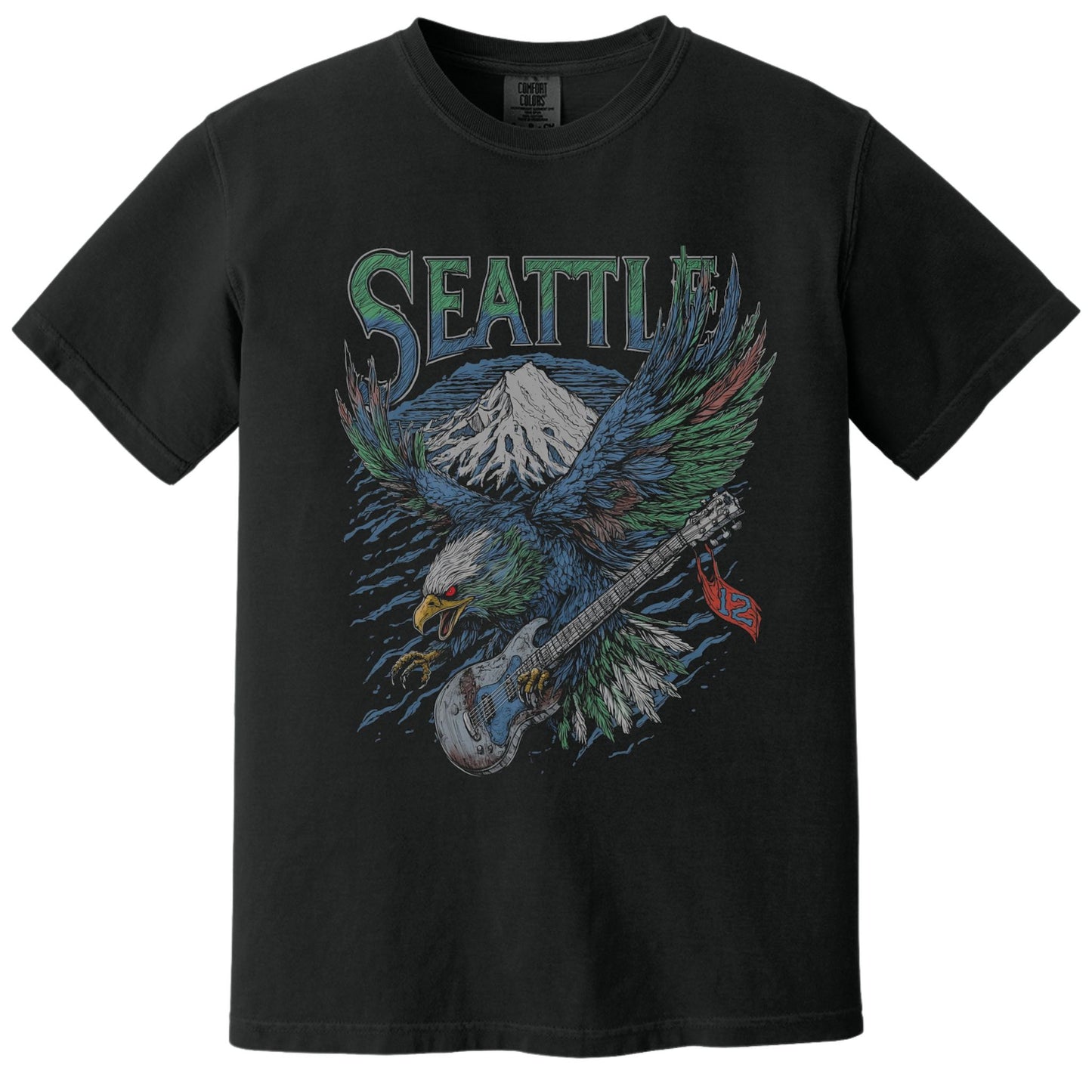 Seahawk Tee | Comfort Colors® 1717 Black
