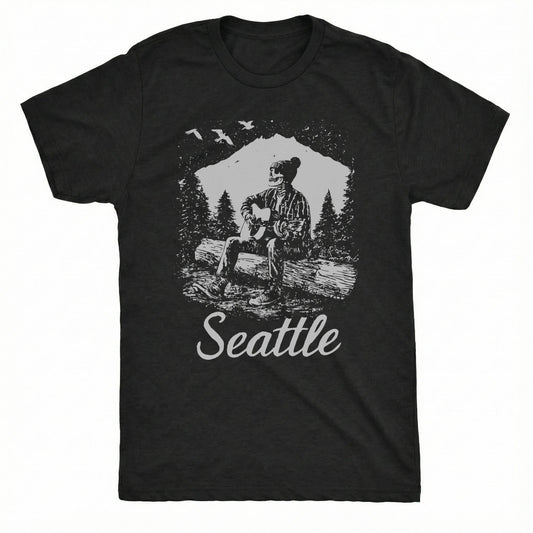 Seattle Snow Tee | Classic Tee Black