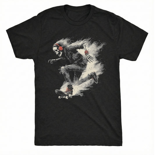 Sk8 or Die Tee Black Mockup