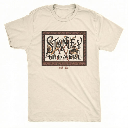 Stanley Theatre Tee Natural Mockup