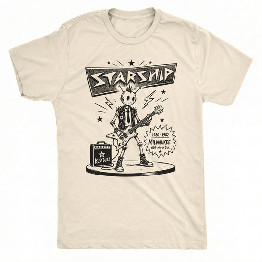 Starship Tee Natural Mockup
