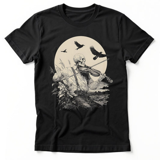 Sunrise Fiddler T-Shirt | Comfort Colors® 1717 Black