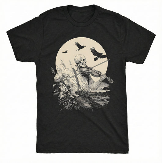 Sunrise Fiddler T-Shirt | Comfort Colors® 1717 Black