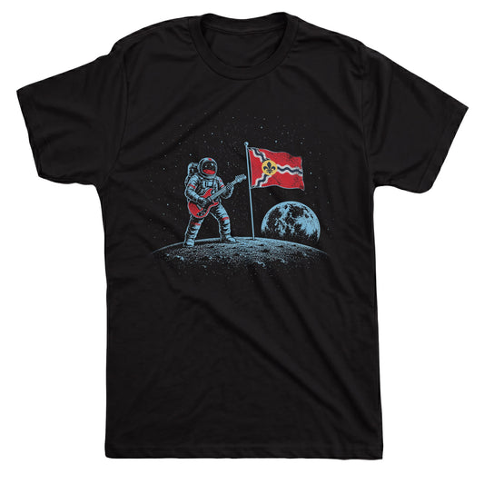 The Lou Moon Tee Black Mockup