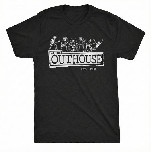 The Outhouse Tee Black Mockup