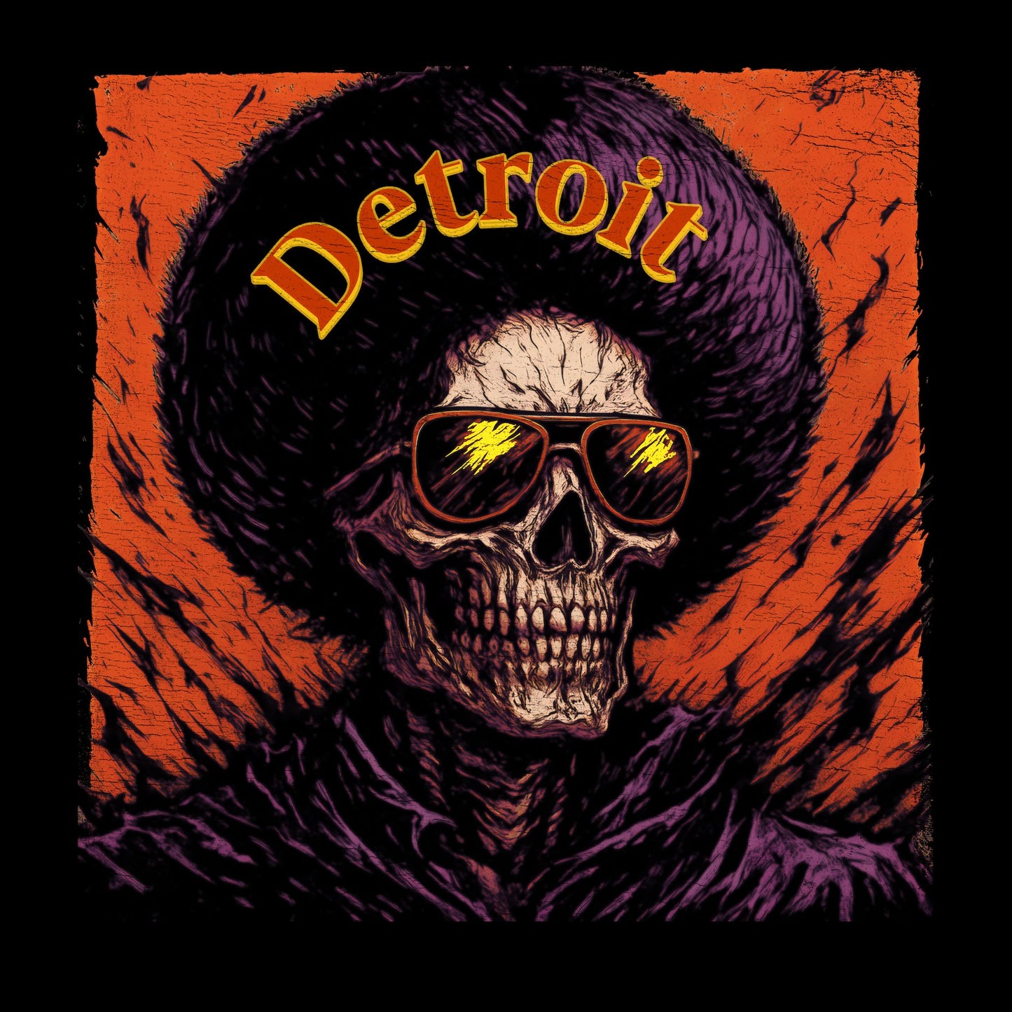 Detroit Funk T-Shirt Design Closeup
