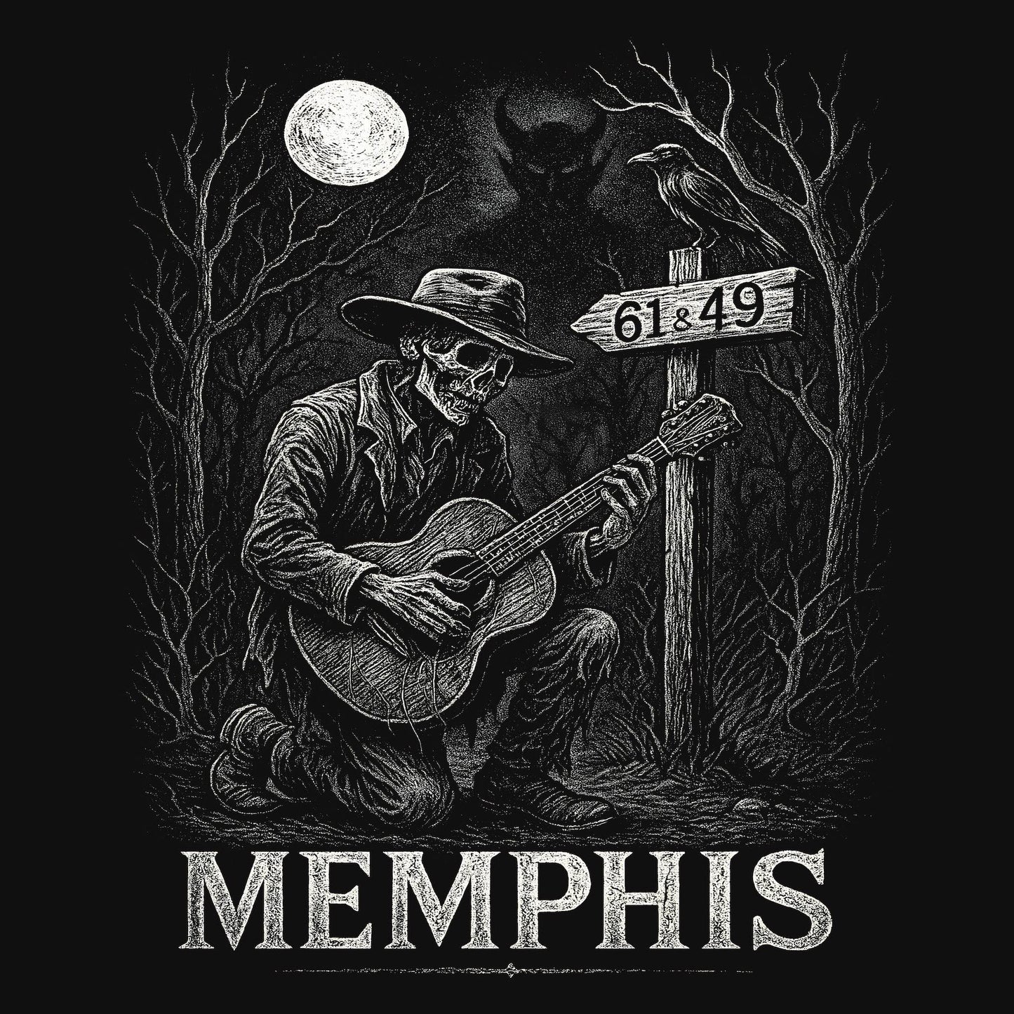 Memphis Lore T-Shirt Design Closeup
