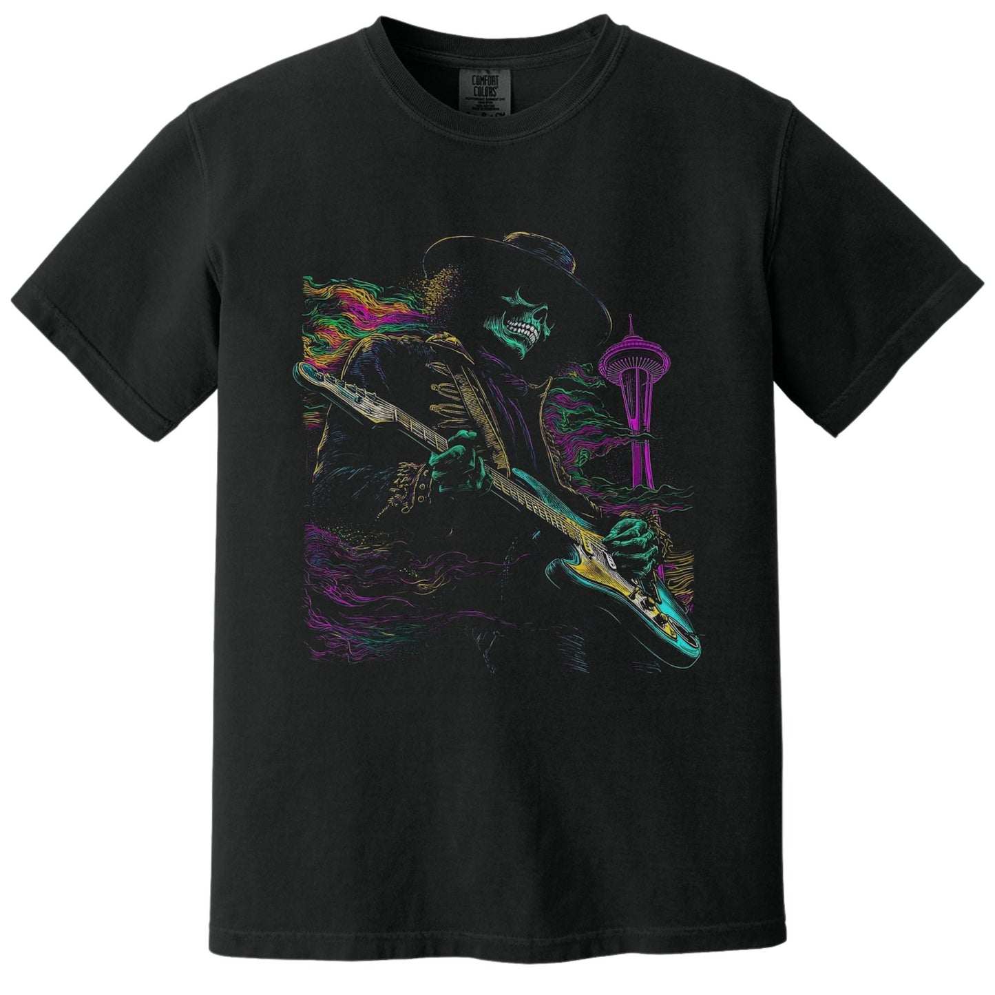 Trippy Needle Tee | Comfort Colors® 1717 Black