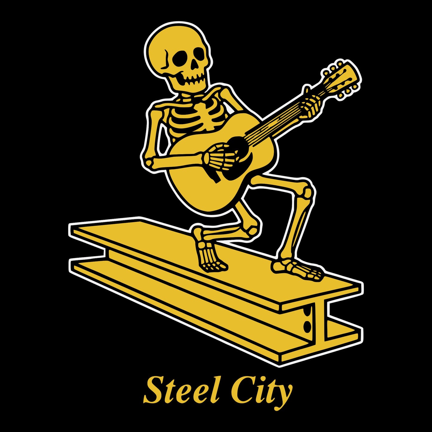 Steel Walker Tee Design Black