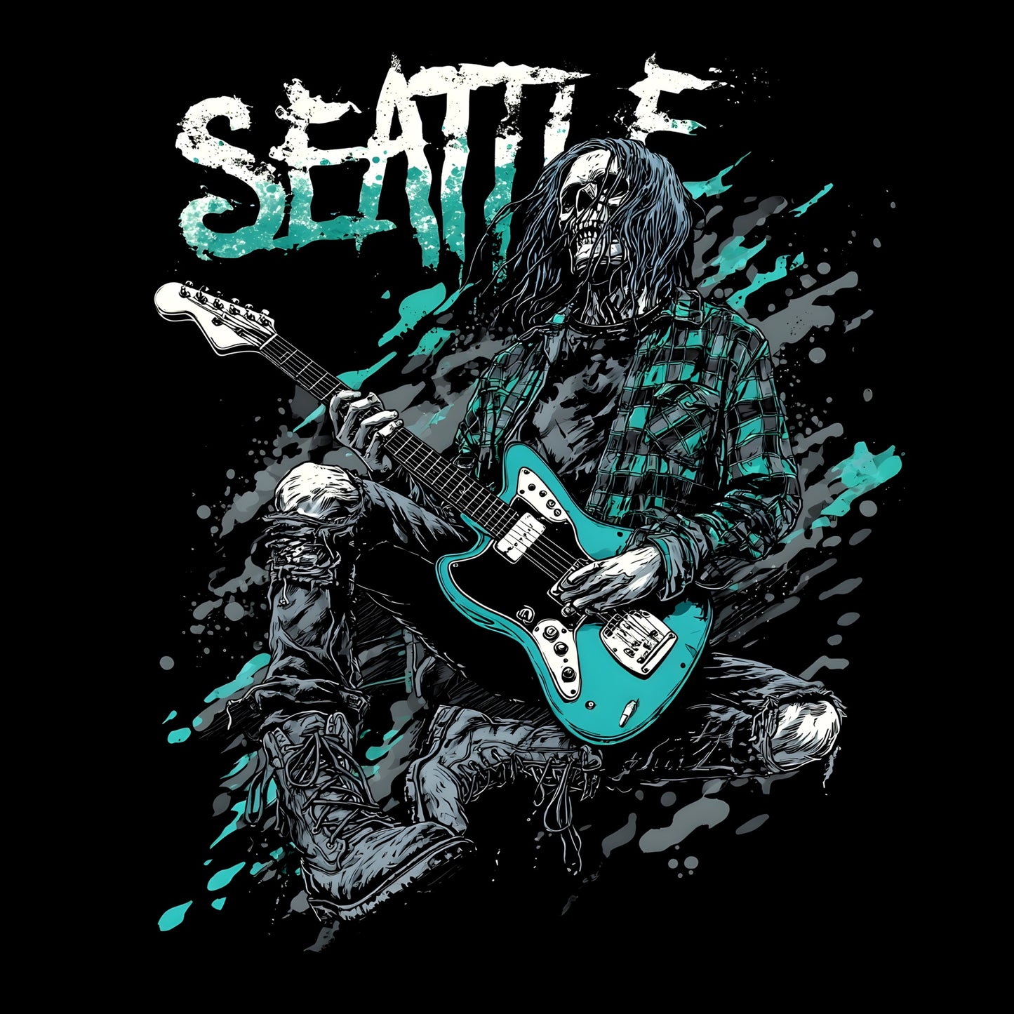 Seattle Angst T-Shirt Design Black
