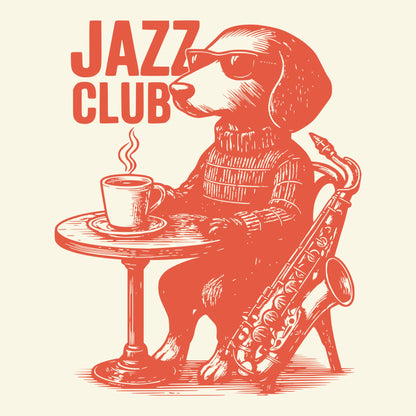 Jazz Club Tee Design Natural