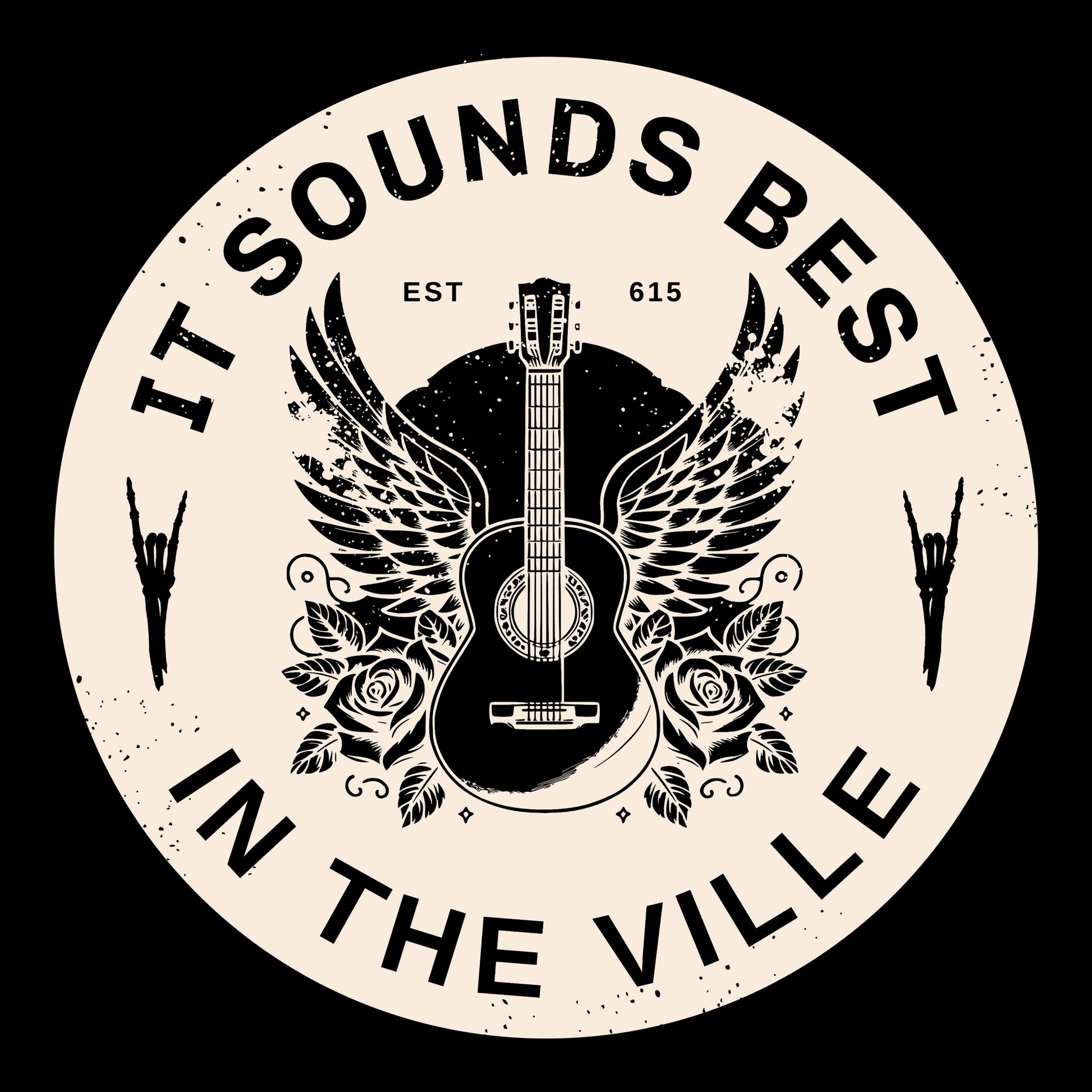 Best in the Ville Tee Design Black