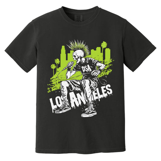 LA Punk Skeleton T-Shirt | Comfort Colors® 1717 Black