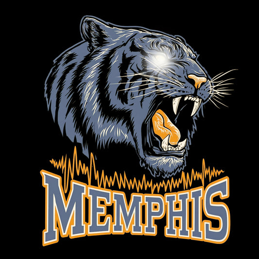 Tiger Roar Tee Design Black