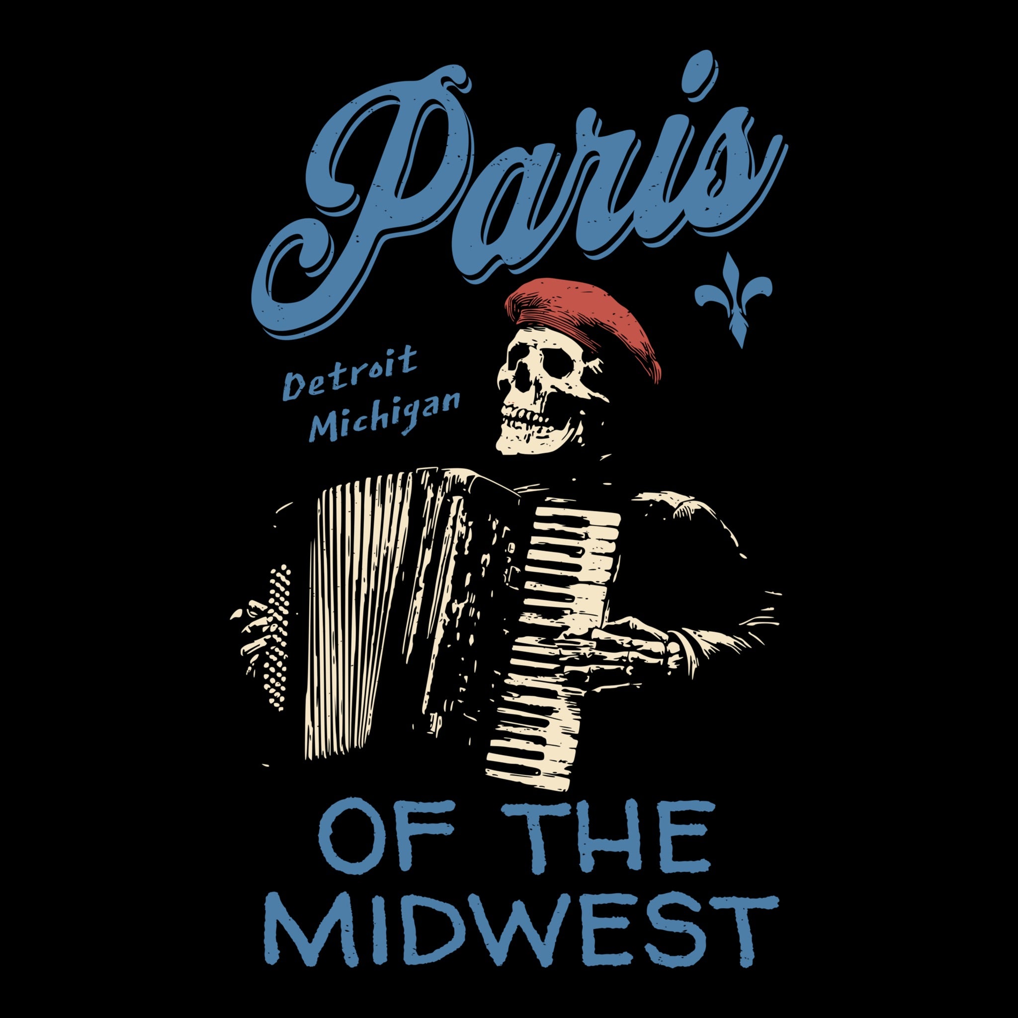 Midwest Paris Tee Design Black