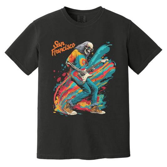 S.F. Prog Rock T-Shirt | Comfort Colors® 1717 Black