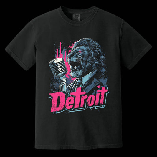 Detroit Spirit T-Shirt | Comfort Colors® 1717 Black