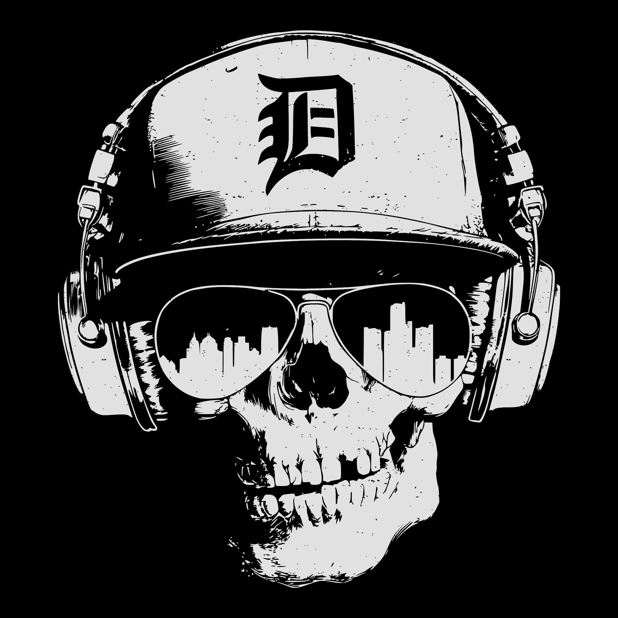 Detroit Smile Tee Design Black