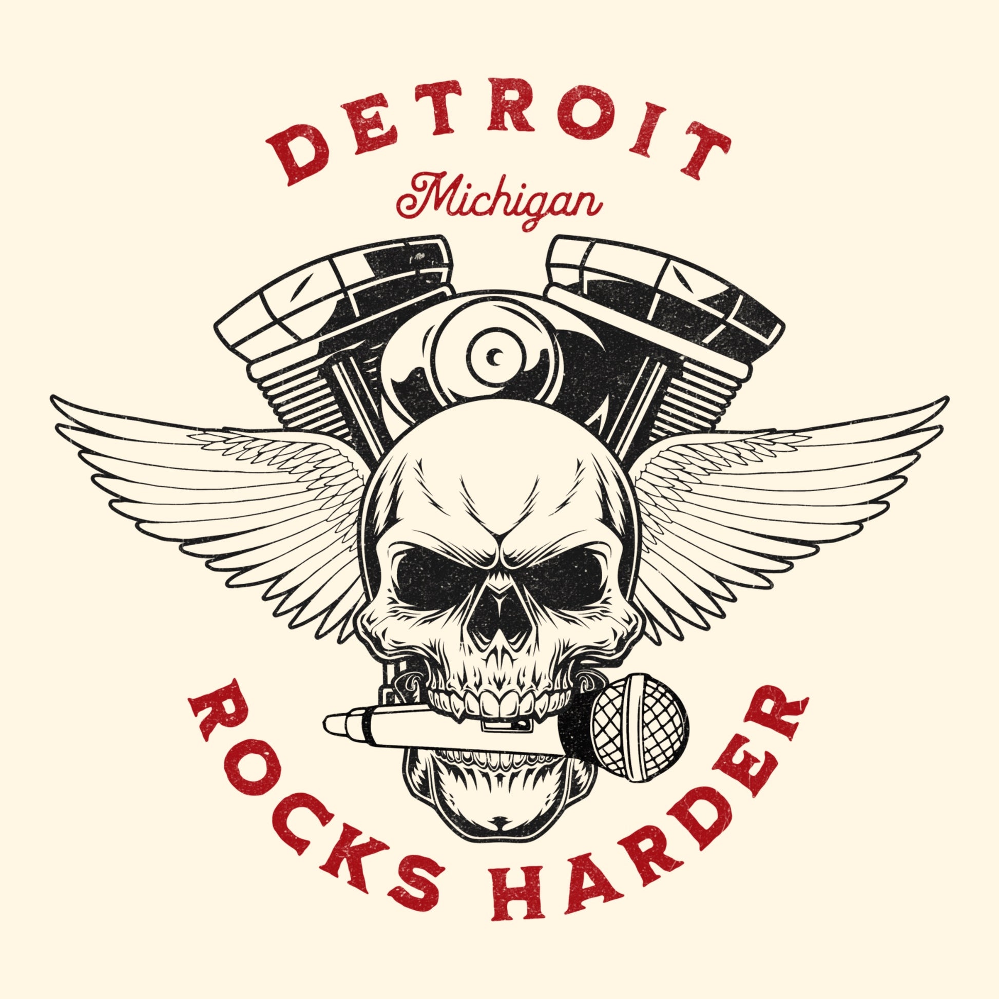 Rocks Harder Tee Design Natural