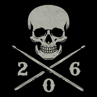 206 Cross Tee Design Black