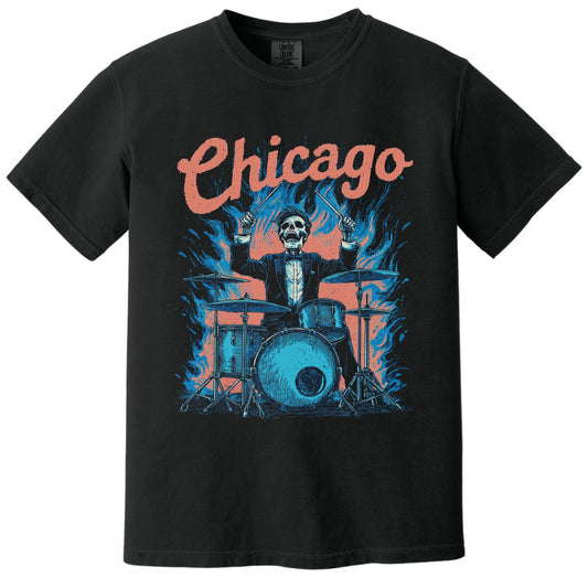 Drum Fire T-Shirt | Comfort Colors® 1717 Black