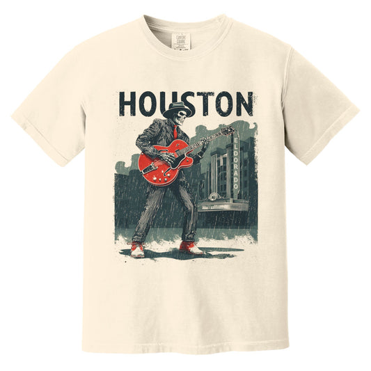 Houston Blues T-Shirt | Comfort Colors® 1717 Ivory