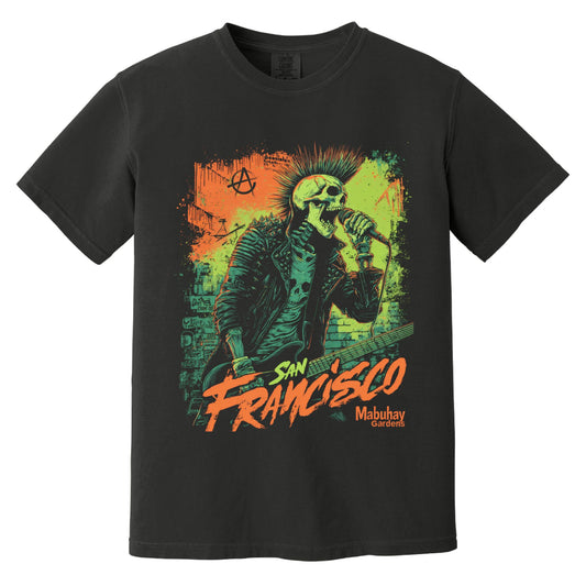 S.F. Punk Skeleton T-Shirt | Comfort Colors® 1717 Black
