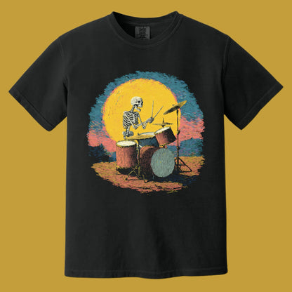 Van Gogh Drummer T-Shirt | Comfort Colors® 1717 Black