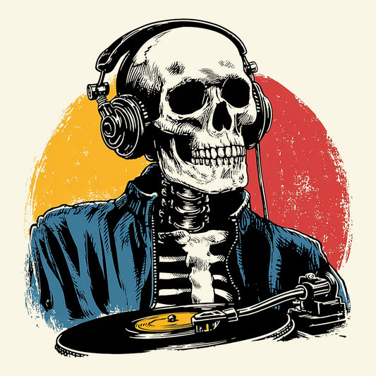 DJ Vibes Tee Design Natural